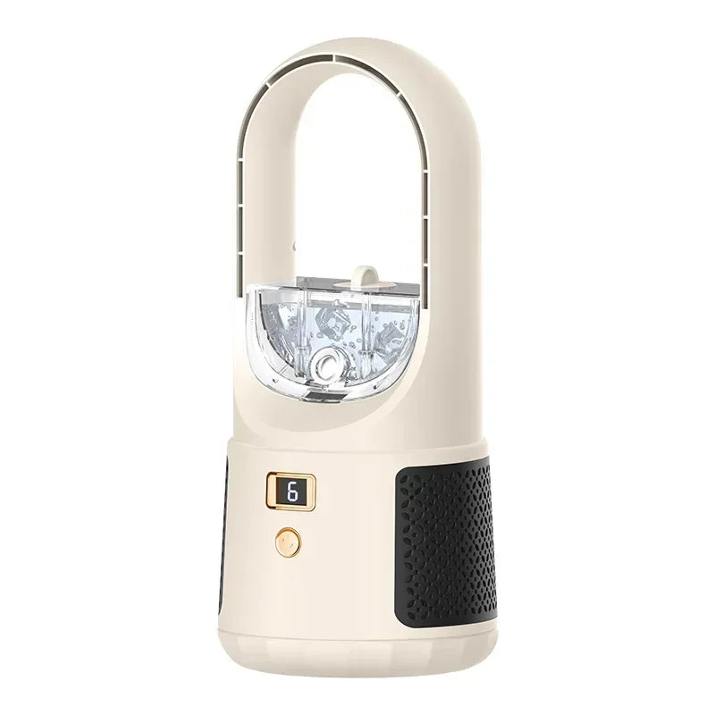 Bladeless Tischventilator – Leiser USB-Ventilator mit Akku für Schlafzimmer & Büro