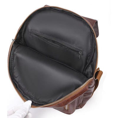 Stylischer Damen-Rucksack aus PU Leder | Diebstahlsichere Tasche | Roswitha