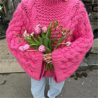 Mia - Damenpullover Oversized – Stilvoller Strickpullover | Pullover