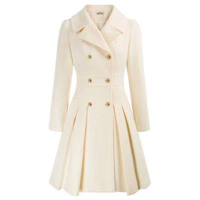 Grace - Damenmantel | Stilvoller A-Linien-Peacoat aus Wolle