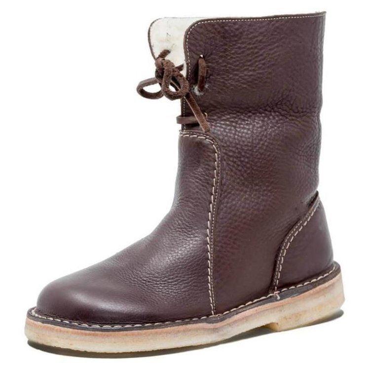 Wasserdichte Damenstiefel aus Fleece mit warmem Wollfutter – ideal für den Winter