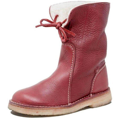 Wasserdichte Damenstiefel aus Fleece mit warmem Wollfutter – ideal für den Winter