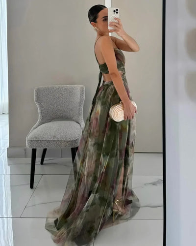 Maxikleid mit zartem Tüll | Eleganz & Leichtigkeit | Fließender Schnitt