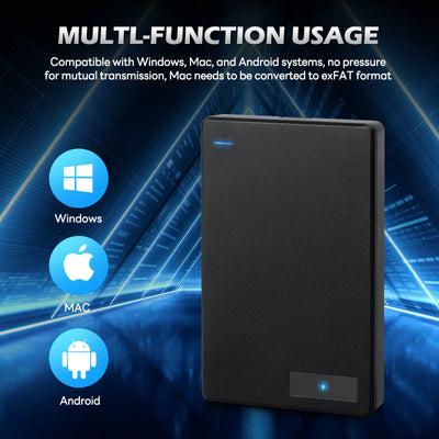 Disco duro externo portátil USB 3.0 (1 TB-5 TB, HDD de alta velocidad para portátiles, PC y consolas)