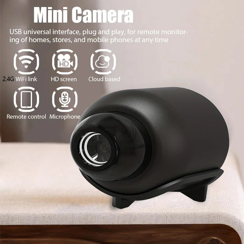Mini-Sicherheitskamera mit Wifi - 1080P HD mit Nachtsicht und Bewegungserkennung