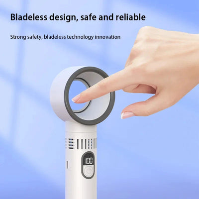 Kabelloser Handventilator – Bladeless USB-Ventilator, Tragbar & Super-Leise
