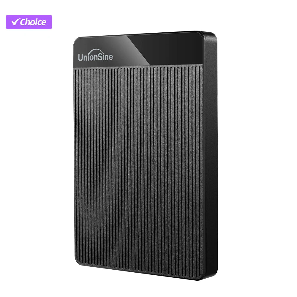 Disco duro externo portátil UnionSine de 2,5" y 1 TB con USB 3.0 (HDD de alta velocidad para PC y consola)