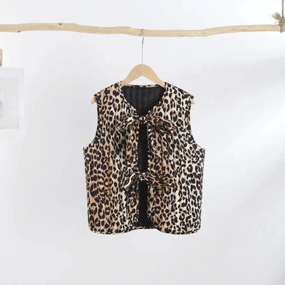 Leonie - Frühlingsweste mit Leopard