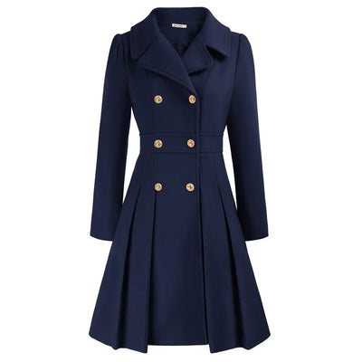 Grace - Damenmantel | Stilvoller A-Linien-Peacoat aus Wolle