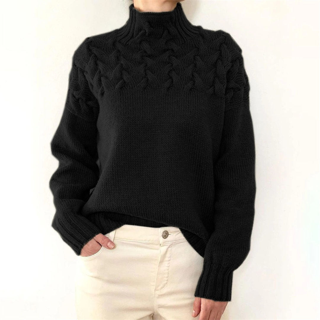 Hillegonda | Weicher Oversize-Rollkragenpullover
