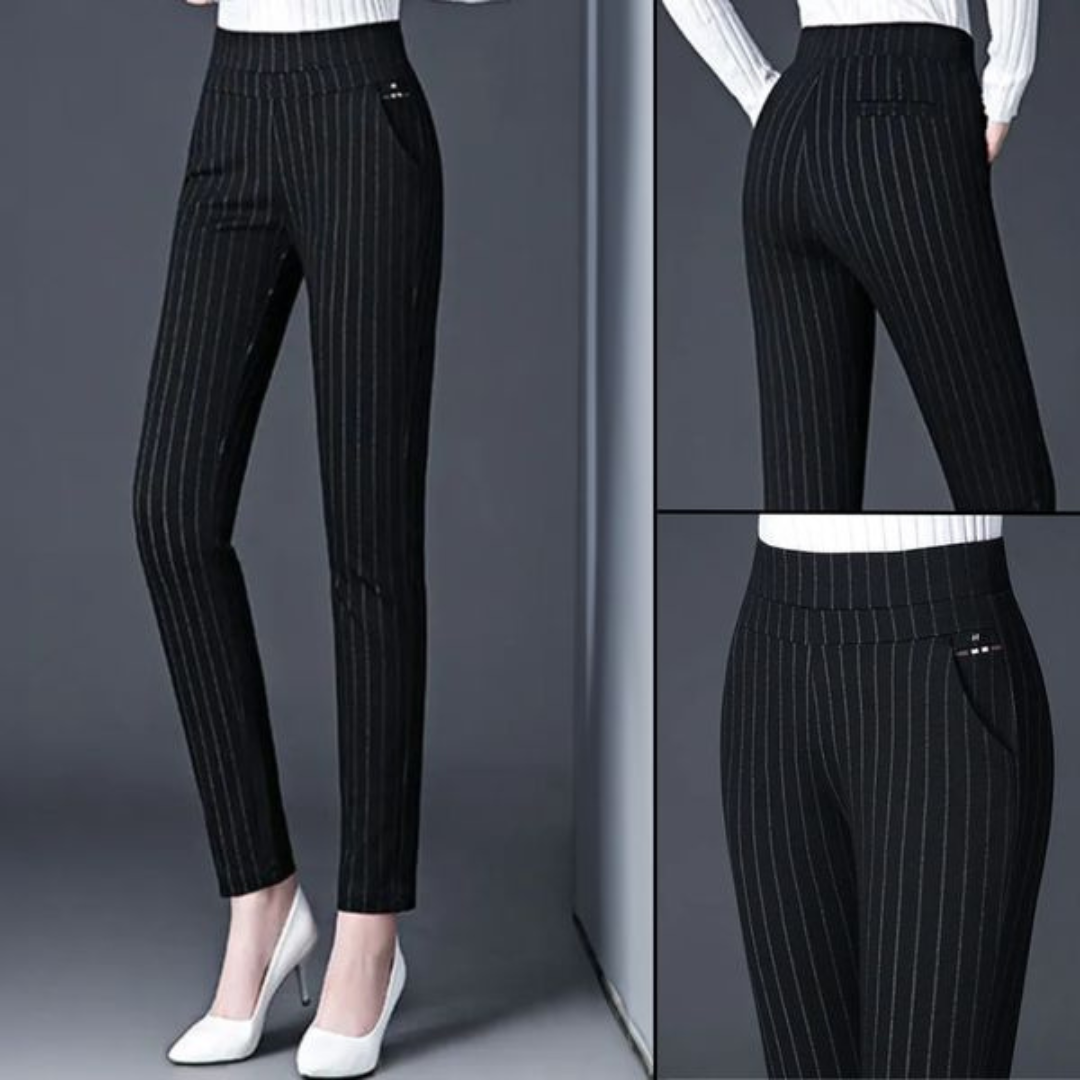 Hochtaillierte Leggings in Stretch-Passform mit Faux-Taschen