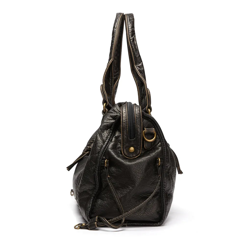 Schwarz Handtasche für die Schule - RACHEL