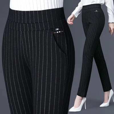 Hochtaillierte Leggings in Stretch-Passform mit Faux-Taschen