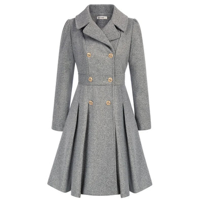 Grace - Damenmantel | Stilvoller A-Linien-Peacoat aus Wolle