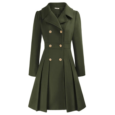 Grace - Damenmantel | Stilvoller A-Linien-Peacoat aus Wolle