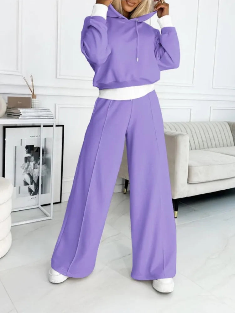 Damen-Set mit Kapuzenpullover und Jogginghose - bequem, elegant und vielseitig