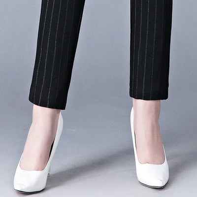 Hochtaillierte Leggings in Stretch-Passform mit Faux-Taschen