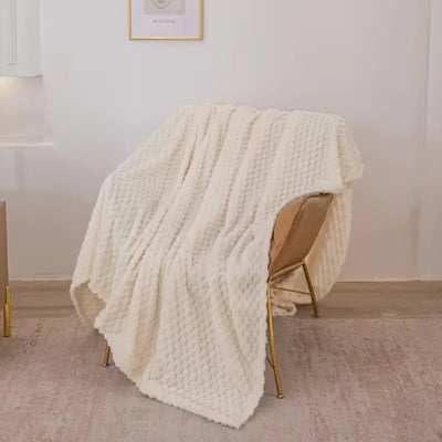 Kariert Weiche Warme Flauschige Samtdecke – Gemütlicher Sofaüberwurf & Bettdecke für Erwachsene, Kinder & Haustiere