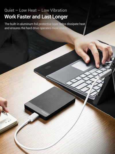 Disco duro externo portátil UnionSine de 2,5" y 1 TB con USB 3.0 (HDD de alta velocidad para PC y consola)