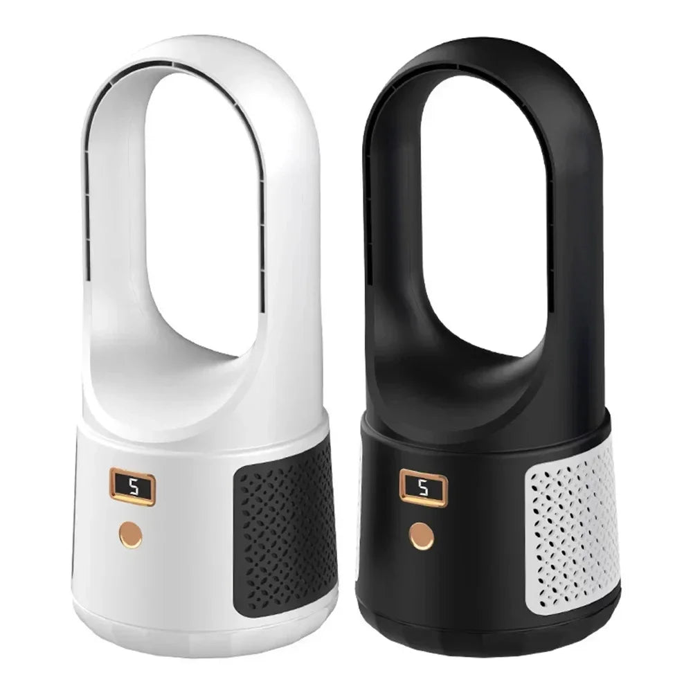 Bladeless Tischventilator – Leiser USB-Ventilator mit Akku für Schlafzimmer & Büro