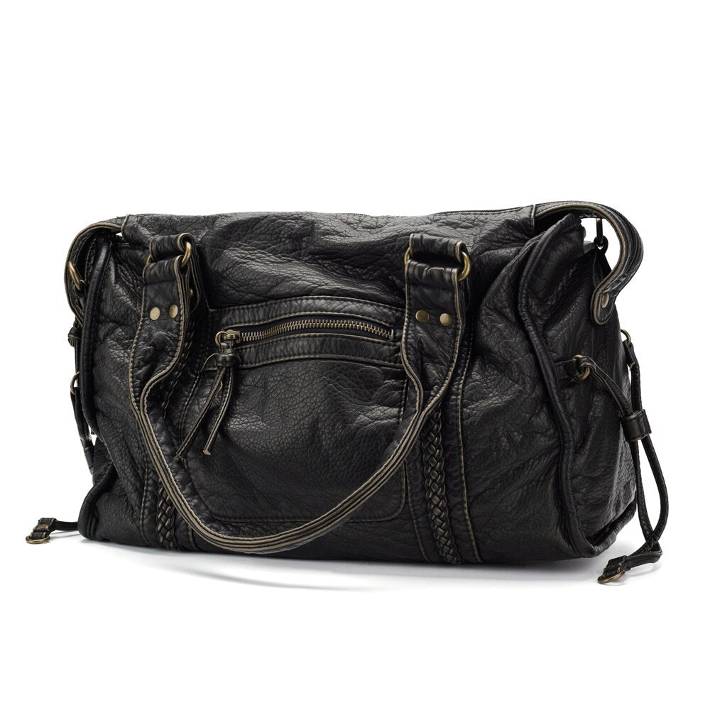 Schwarz Handtasche für die Schule - RACHEL