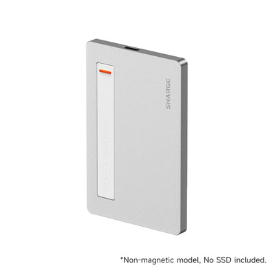 SHARGE Disk Plus M.2 NVMe SSD-kabinett 10Gbps USB-C 3.2 Gen2 (100W PD, kompakt externt SSD-kabinett)