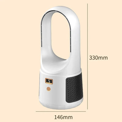 Bladeless Tischventilator – Leiser USB-Ventilator mit Akku für Schlafzimmer & Büro