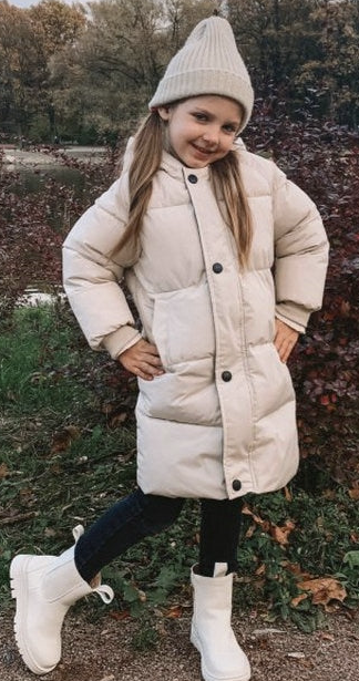 Chaqueta parka de invierno cálida para niños