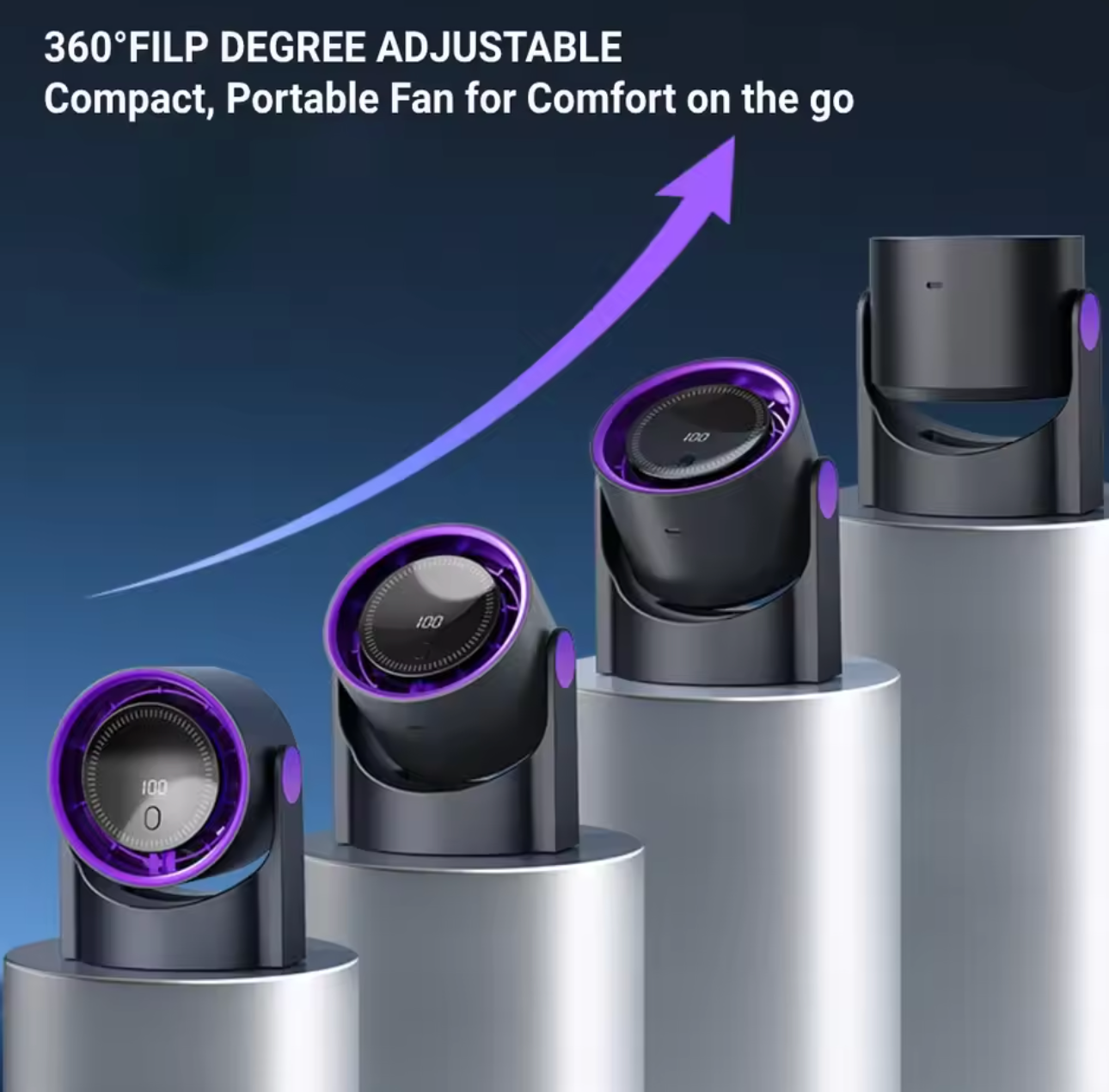 Ultraleiser Tischventilator ohne Rotorblätter – Sicherer & Effizienter Luftkühler für Sommerhitze