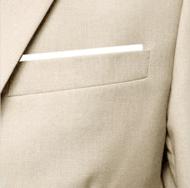 Beigefarbener dreiteiliger Herrenanzug im klassischen Stil aus Polyester - für Hochzeit und Business