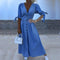 Vera - Langes Kleid aus Denim