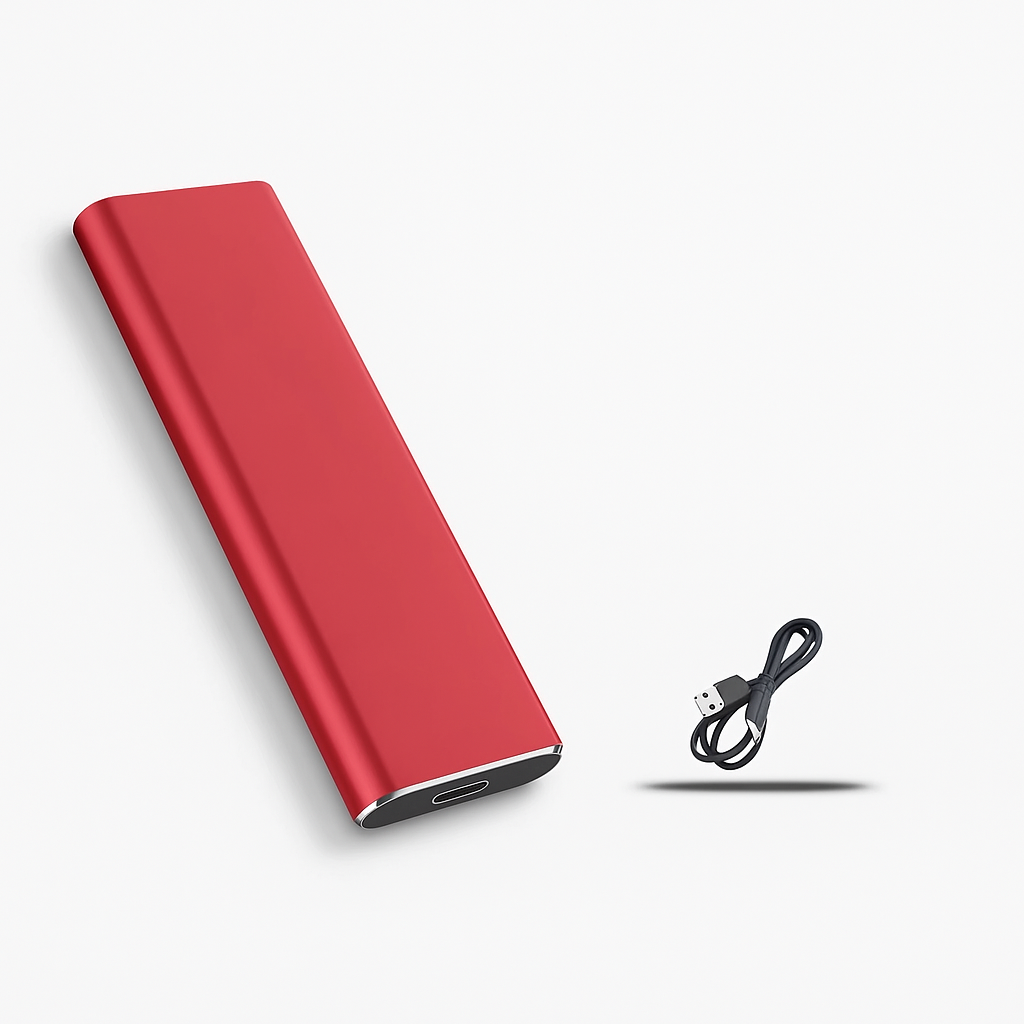 Red Portable SSD Storage