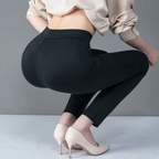 Hochtaillierte Leggings in Stretch-Passform mit Faux-Taschen