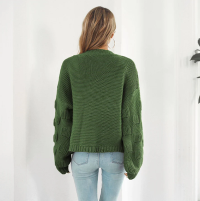 Luxuriöser, langärmeliger und warmer Damenpullover