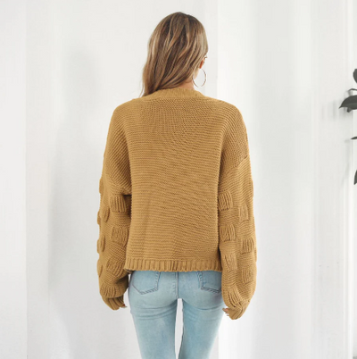 Luxuriöser, langärmeliger und warmer Damenpullover
