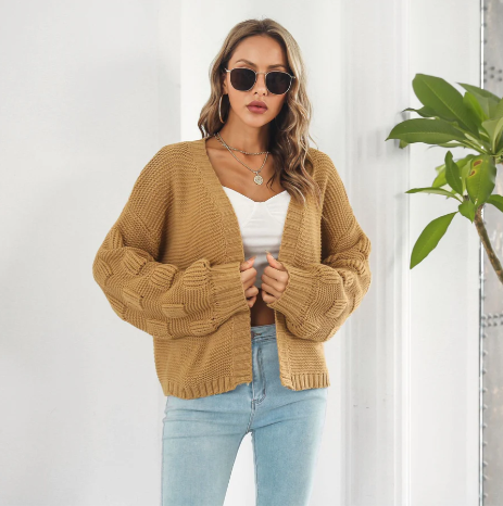 Luxuriöser, langärmeliger und warmer Damenpullover