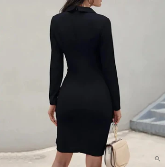 Emily - elegantes Cocktailkleid mit Knöpfen
