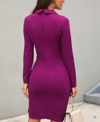 Emily - elegantes Cocktailkleid mit Knöpfen