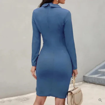 Emily - elegantes Cocktailkleid mit Knöpfen