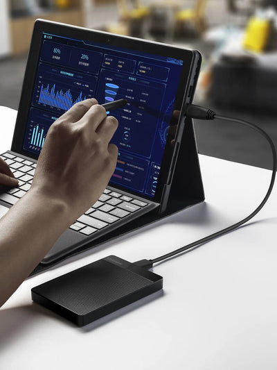 Disco duro externo portátil UnionSine de 2,5" y 1 TB con USB 3.0 (HDD de alta velocidad para PC y consola)