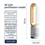 3-in-1 Bladeless Tower Ventilator – Sicher, Leise & Stylisch mit 8 Windstufen & Fernbedienung