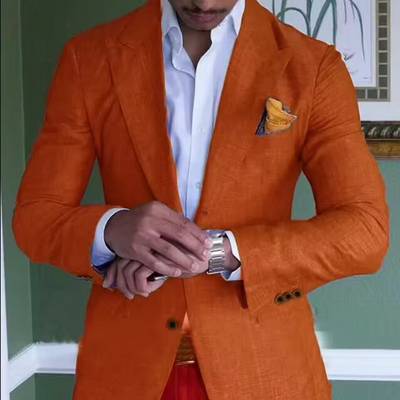 Eleganter natürliche Texturblazer für Männer