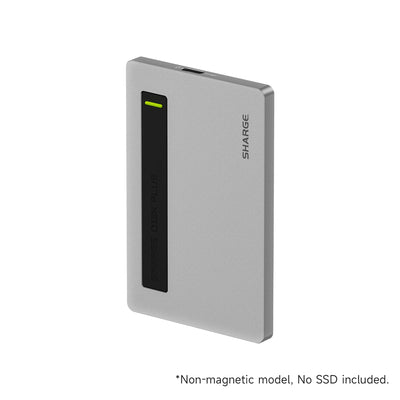 SHARGE Disk Plus M.2 NVMe SSD-kabinett 10Gbps USB-C 3.2 Gen2 (100W PD, kompakt externt SSD-kabinett)