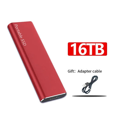 Schnelle externe SSD-Festplatte - modern und kompakt - 16TB/4TB/1TB