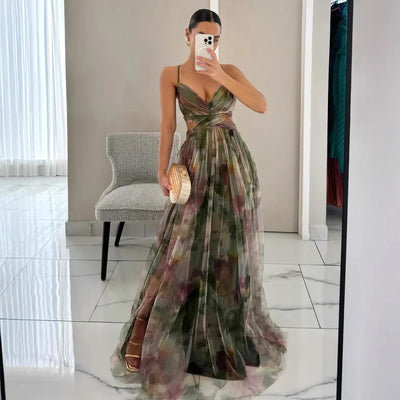 Maxikleid mit zartem Tüll | Eleganz & Leichtigkeit | Fließender Schnitt