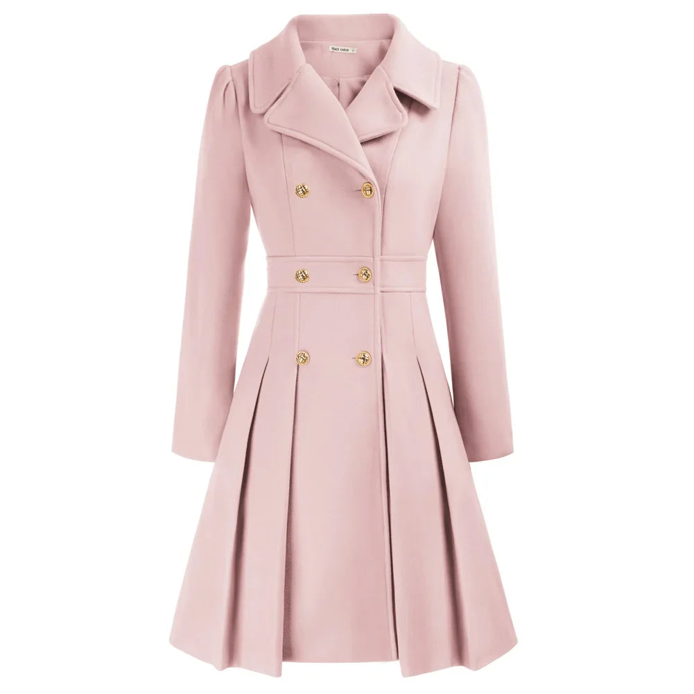 Grace - Damenmantel | Stilvoller A-Linien-Peacoat aus Wolle