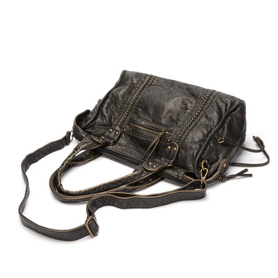 Schwarz Handtasche für die Schule - RACHEL