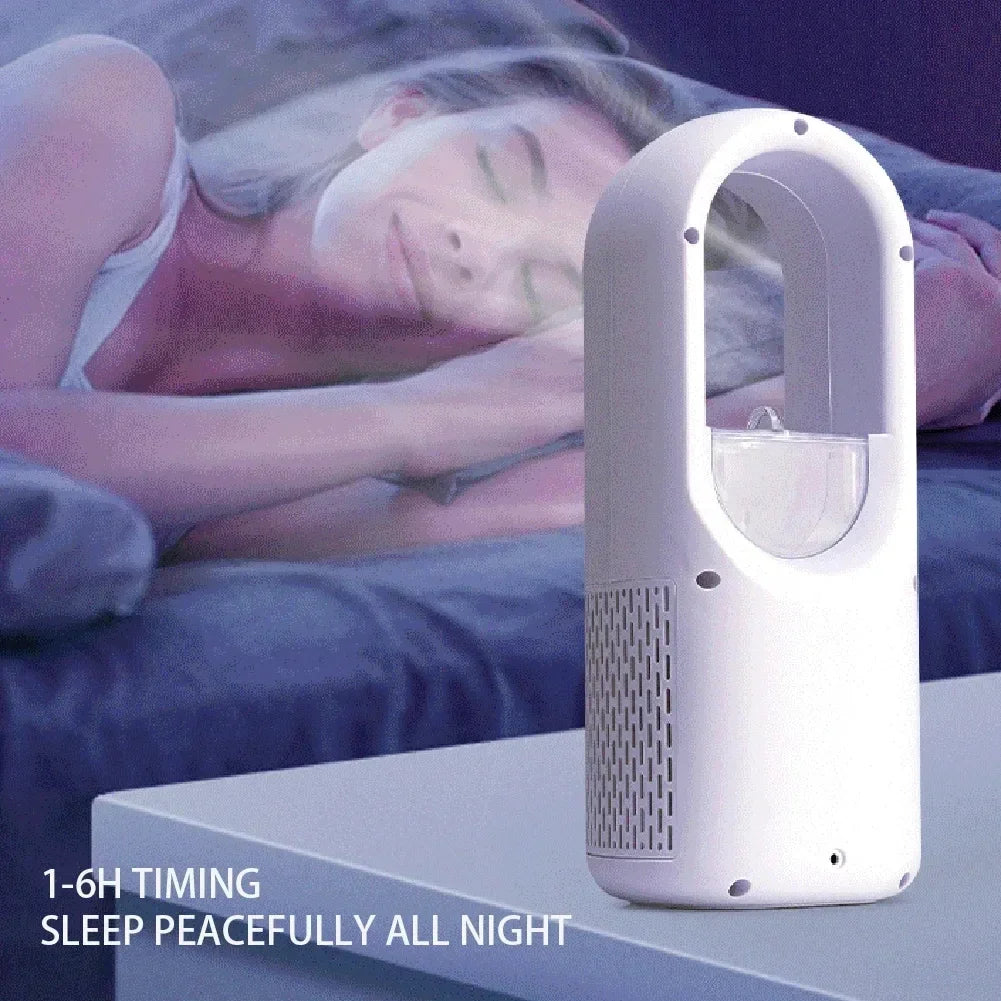 Kabelloser Hand‑und Tischventilator – Bladeless USB Ventilator, Tragbar & Leise