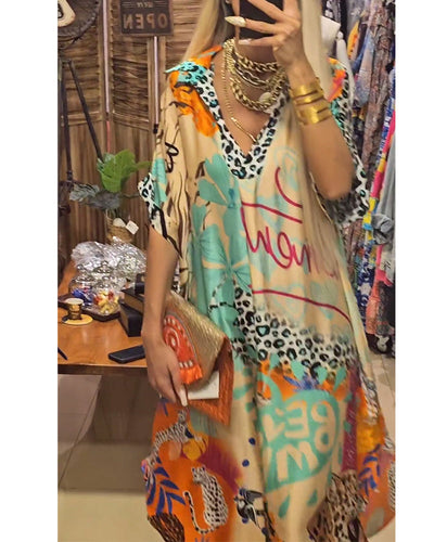 Janne | Lässiges Kleid mit V-Ausschnitt