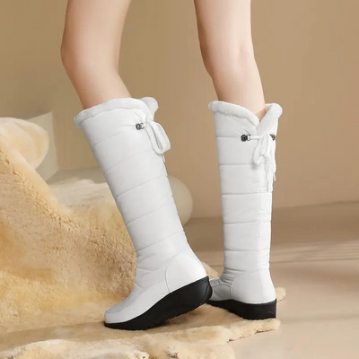 Damen-Winterstiefel mit Fellfutter – kniehoch und warm für verschneite Tage